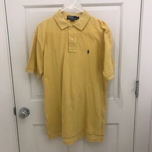 Ralph Lauren Yellow Polo 100% Cotton Size Medium